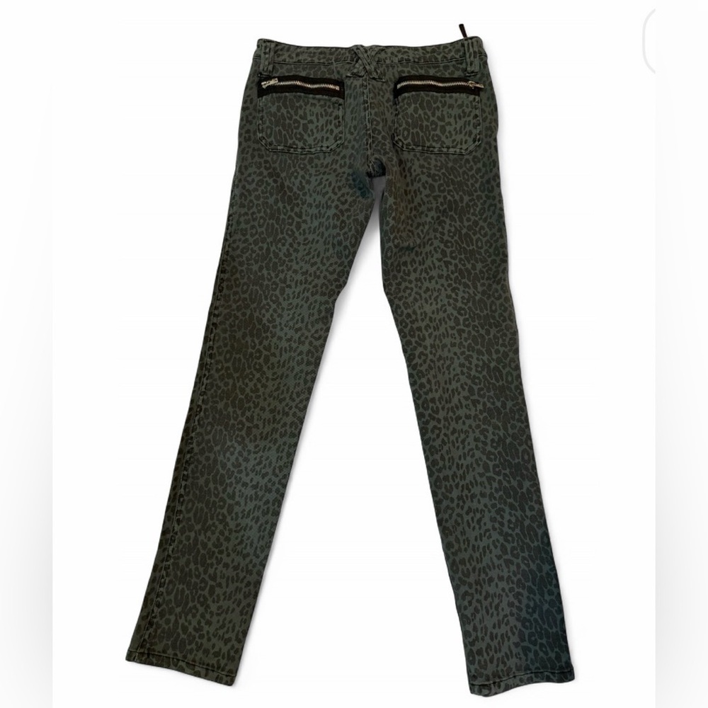 Vintage Tripp NYC Jeans Size 9 Leopard Skinny Low Daang Goodman - Picture 2 of 7
